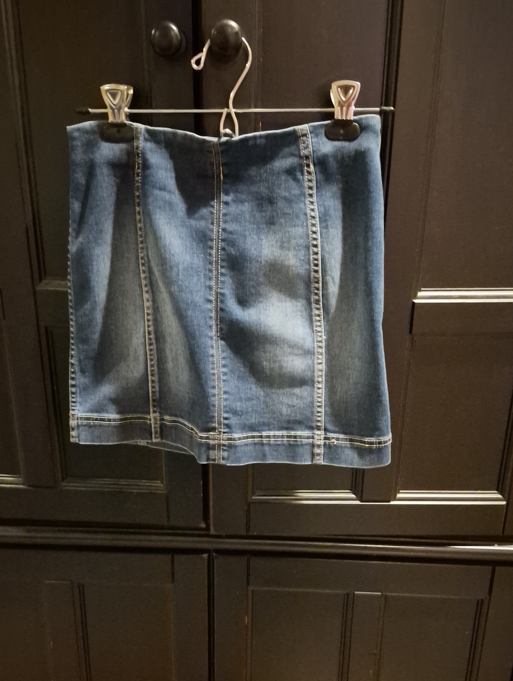 Jolt Blue Denim Mini Skirt